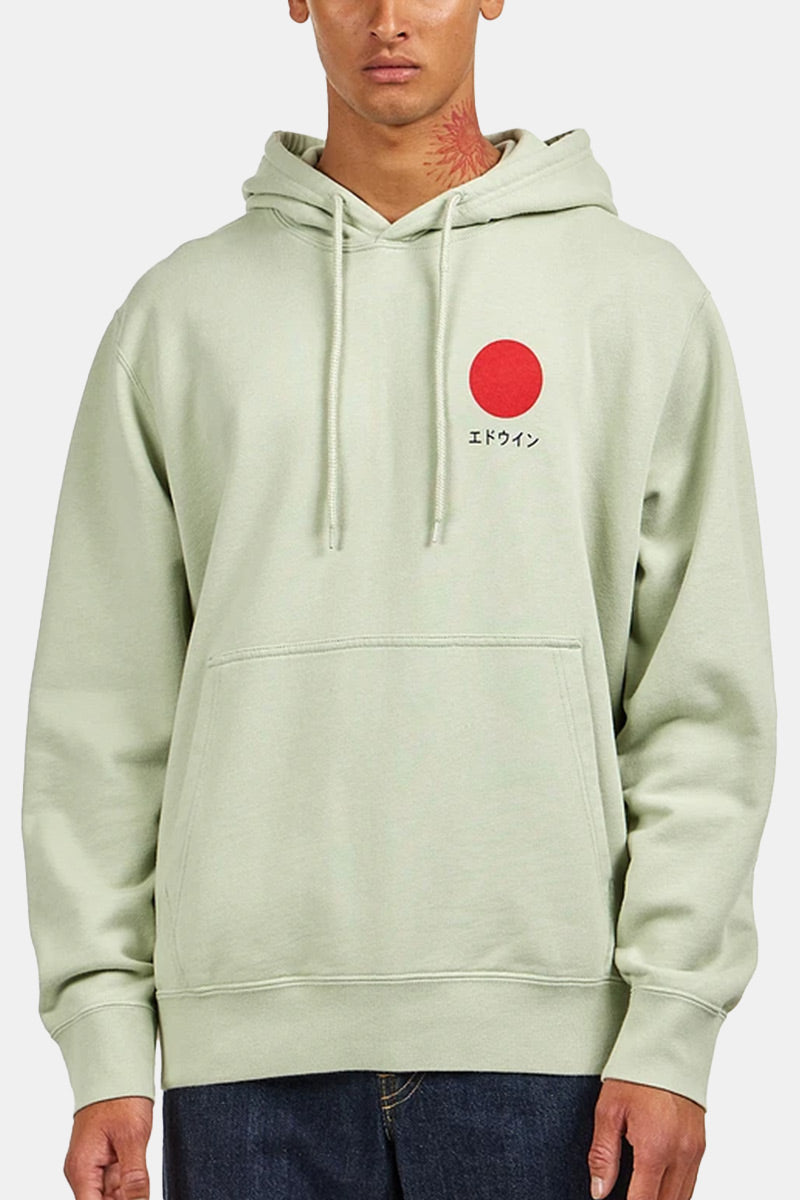 Edwin Japanese Sun Hooded Sweatshirt Desert Sage