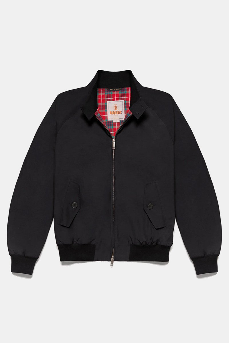 Baracuta G9 Classic Cotton Blend Harrington Jacket Black