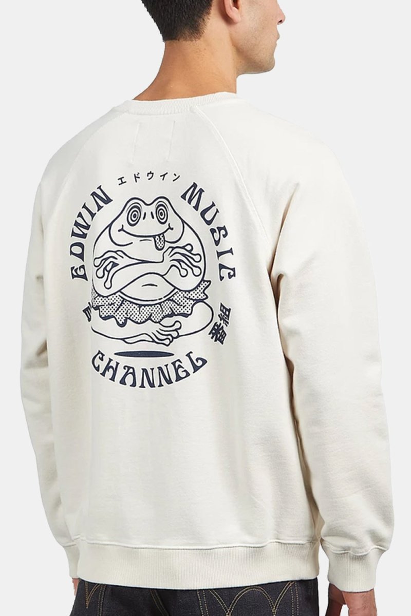 Edwin Music Channel Heavy Sweatshirt Whisper White