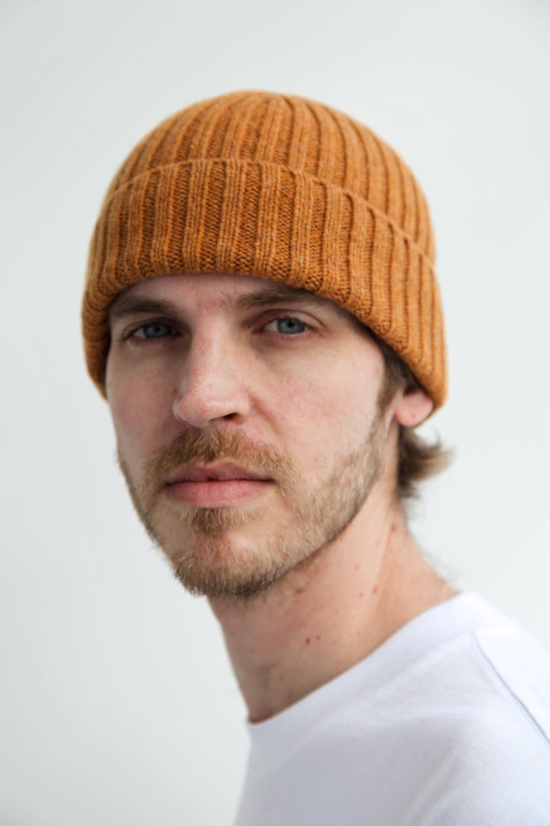 Fisherman beanie orange on sale