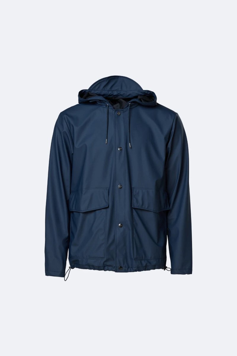 Rains short hooded jacket online