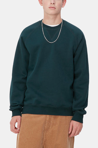 Carhartt WIP Chase Sweatshirt (Duck Blue/Gold)