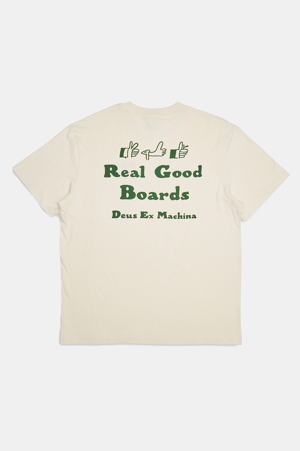 Deus Real Good Tee Recycled Cotton T-Shirt (Dirty White)