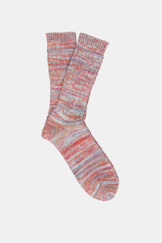 Anonymous Ism 5 Colour Mix Crew Socks (Brick) | Socks