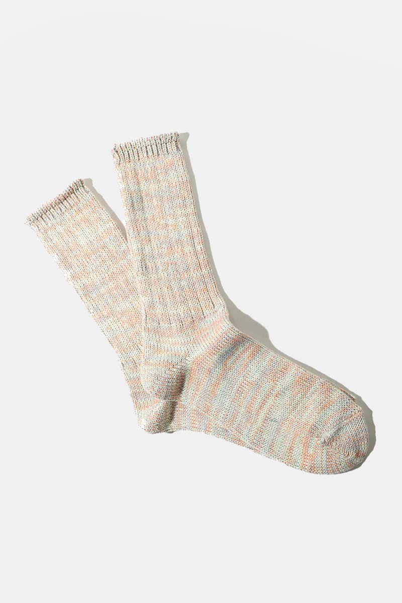 Anonymous Ism 5 Colour Mix Ribbed Crew Socks (Natural) | Socks