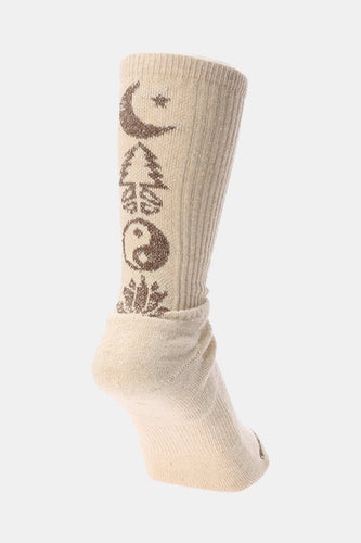 Anonymous Ism GOHEMP Pattern Pile Crew (Ecru) | Socks