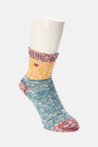 Anonymous Ism Gohemp Slub Quarter Socks (Blue Sax) | Socks