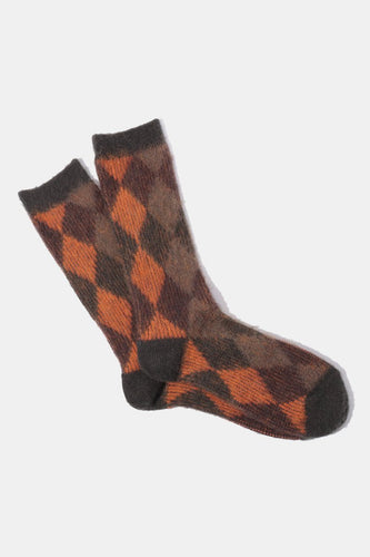 Anonymous Ism Napping Diamond JQ Crew Socks (Brown Moss) | Socks