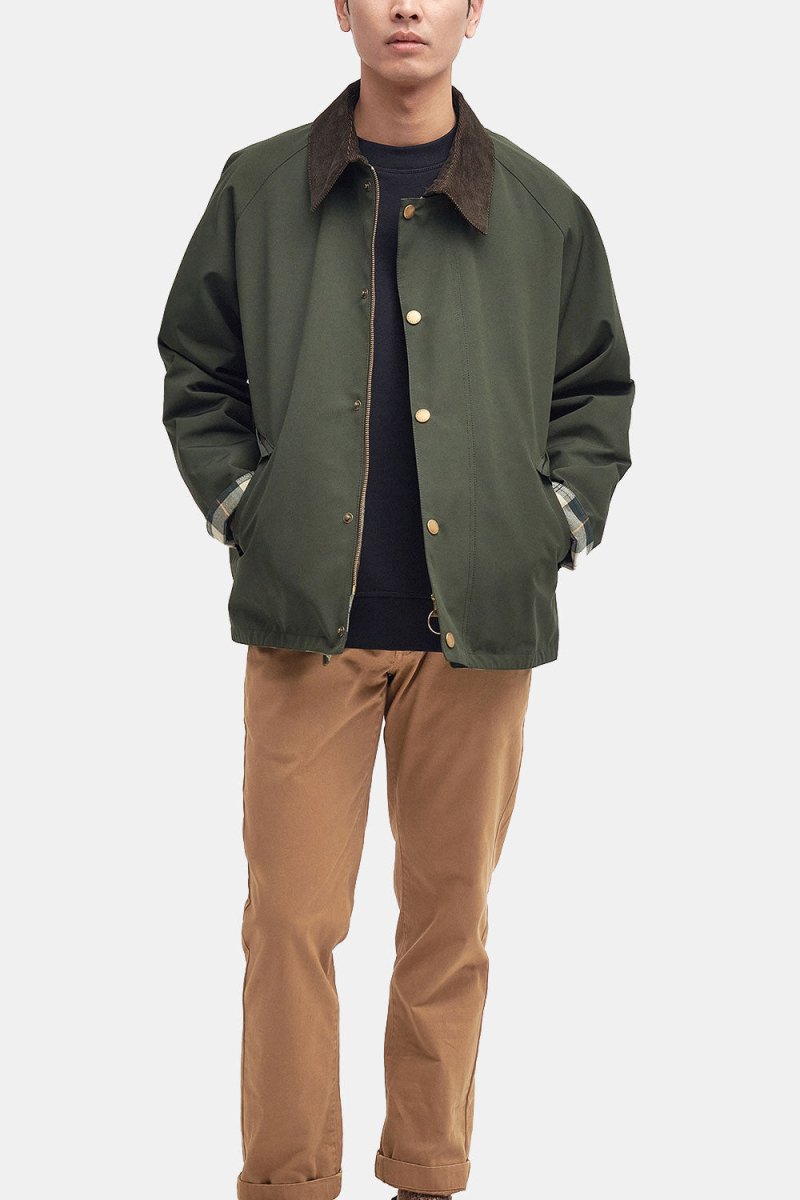 Barbour Oversized Reversible Transport Jacket (Sage) | Jackets