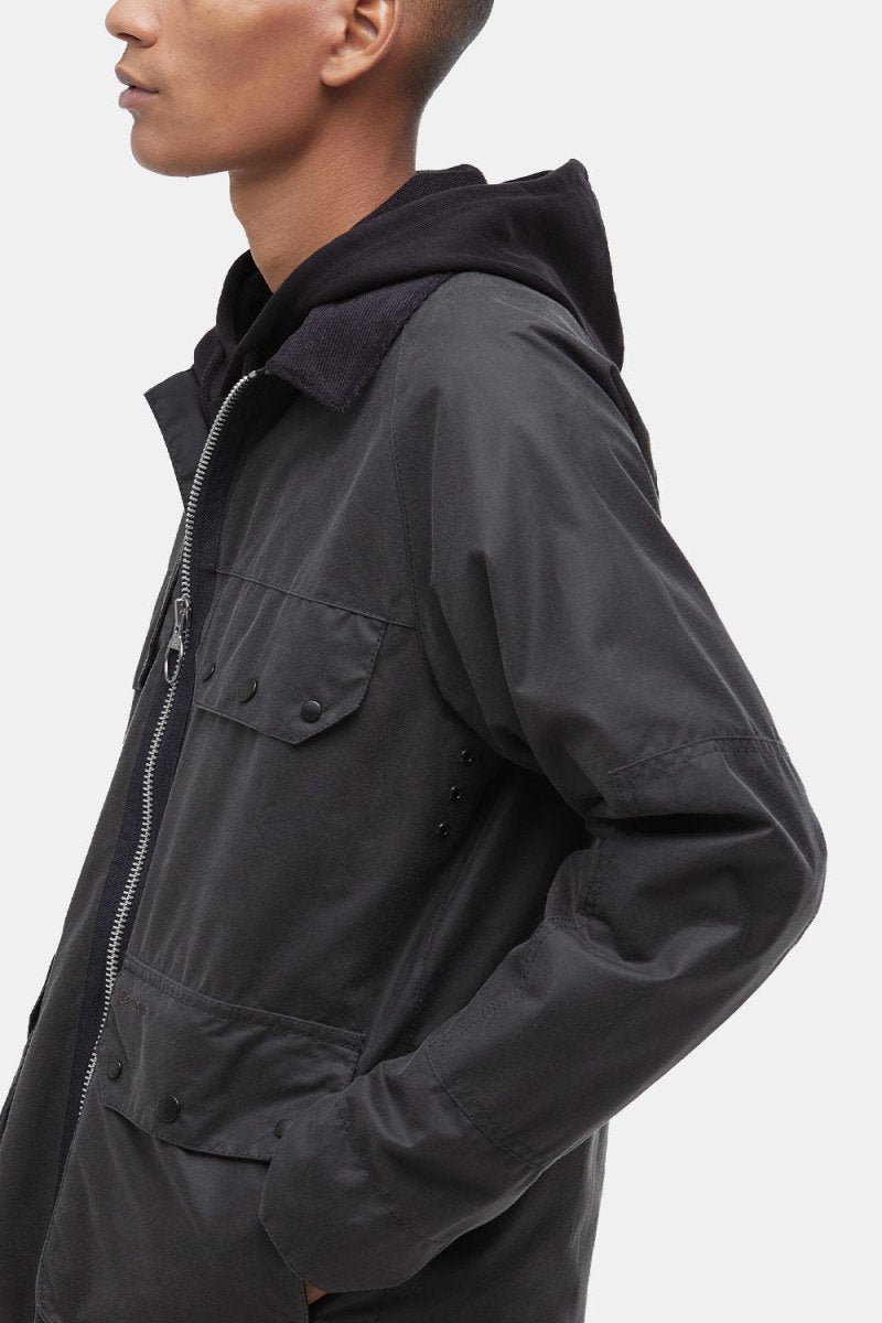 Barbour Re - Engineered Bedale Waxed Jacket (Charcoal) | Jackets