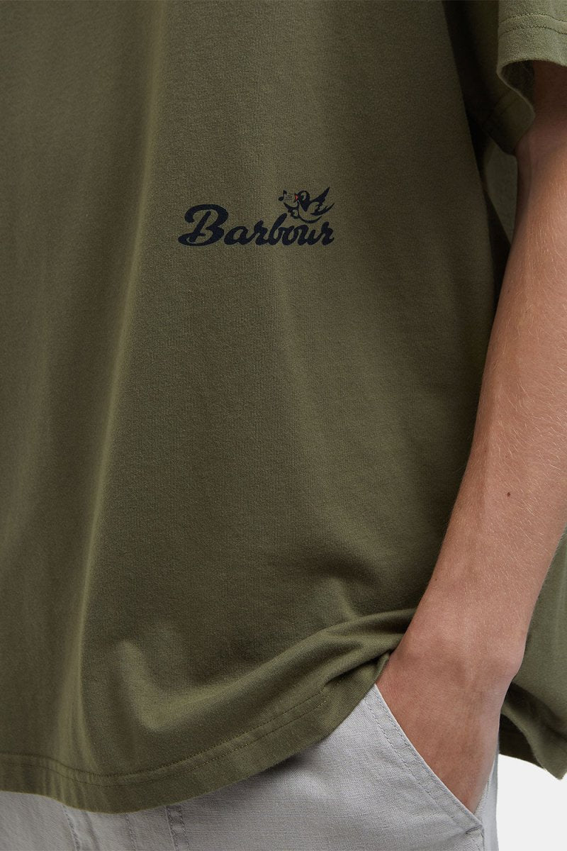 Barbour Regence Oversized T-Shirt (Burnt Olive) | T-Shirts