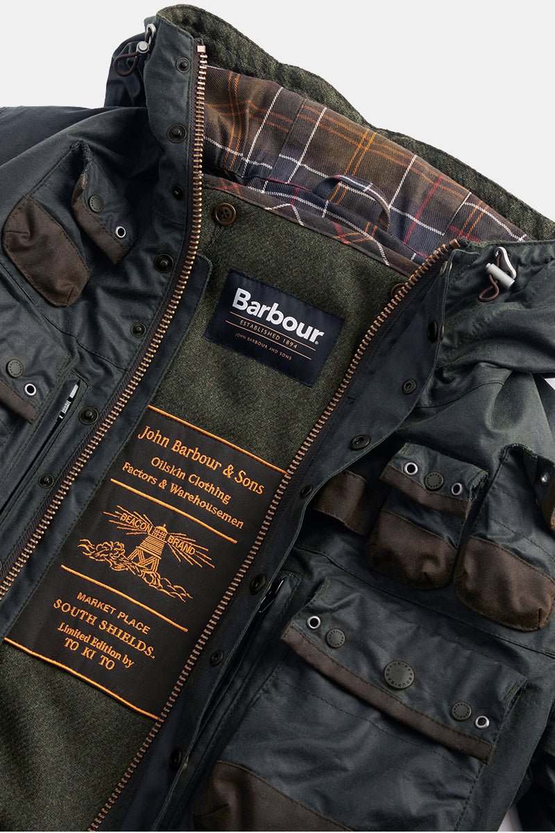 Barbour x TO KI TO Military Wax Jacket (Sage) | Jackets