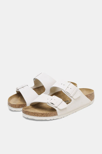 Birkenstock Arizona Suede Leather (Antique White) | Sandals