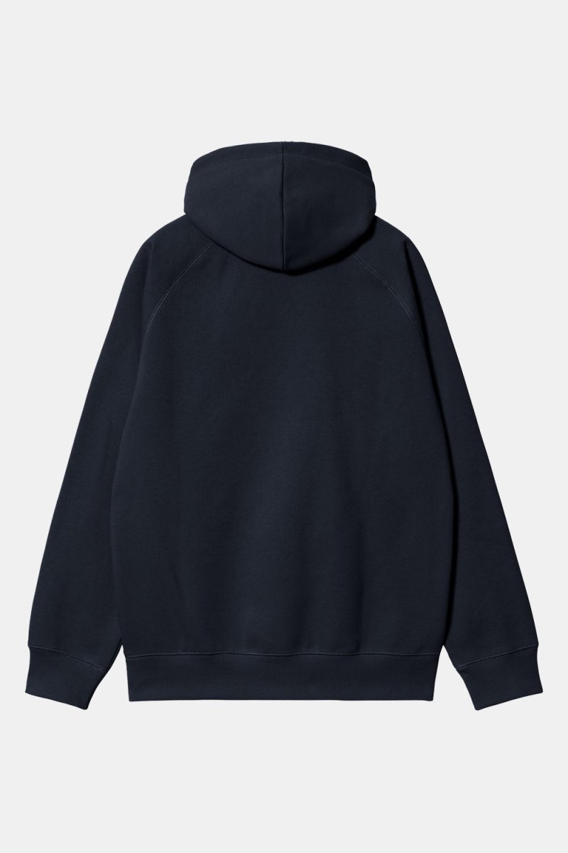 Carhartt WIP Hooded Chase Sweat (Dark Navy/Gold) | Sweaters