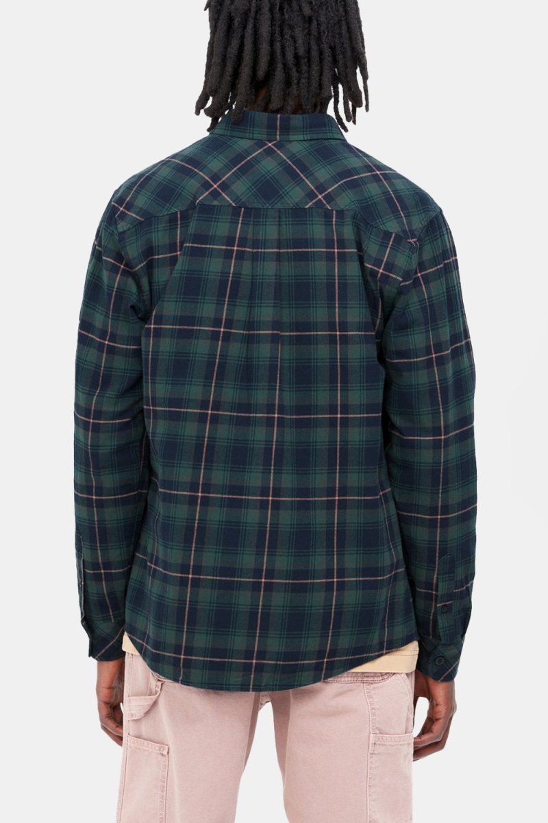 Carhartt WIP L/S Lermond Shirt (Juniper / Dark Navy) | Shirts