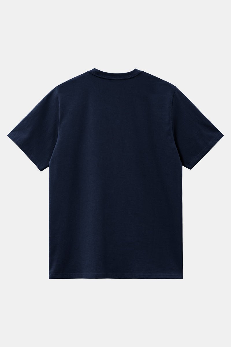 Carhartt WIP Madison Short Sleeve T-shirt (Dark Navy/White) | T-Shirts