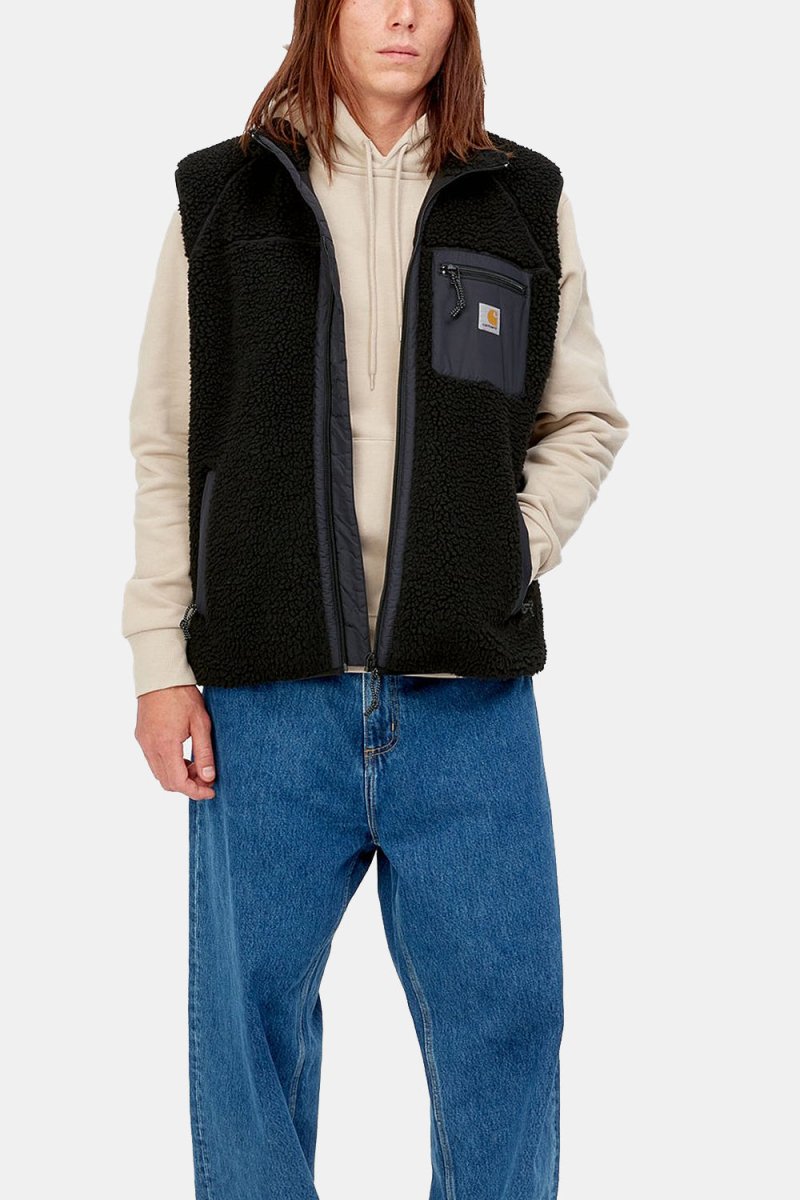 Carhartt WIP Prentis Vest Liner Fleece (Black/Black) | Sweaters