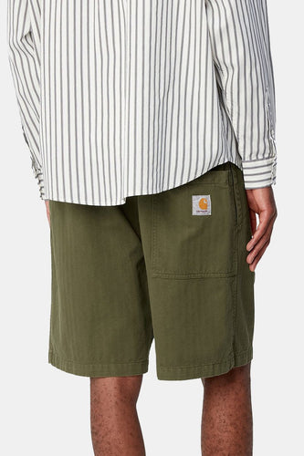 Carhartt WIP Rainer Garment Dyed Shorts (Dundee Green) | Shorts