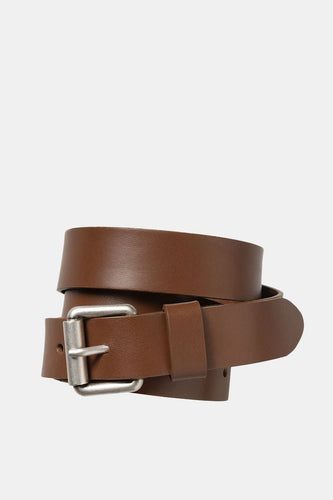 Carhartt WIP Ryan Leather Belt (Cognac/Silver) | Belts