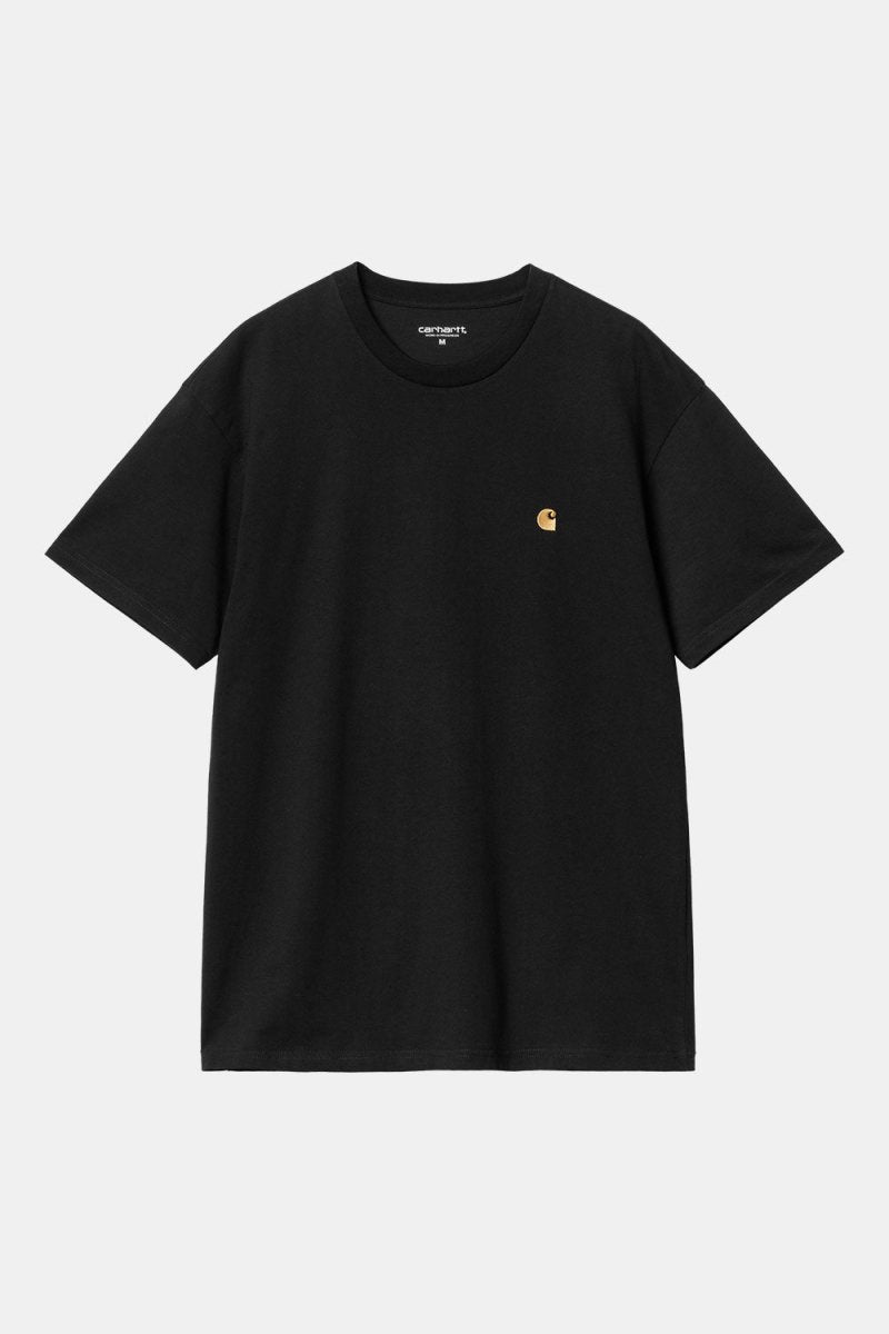 Carhartt WIP Short Sleeve Chase T-Shirt (Black/Gold) | T-Shirts