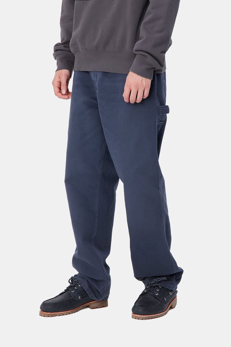 Carhartt WIP Single Knee Organic Cotton Pant (Air Force Blue) | Trousers