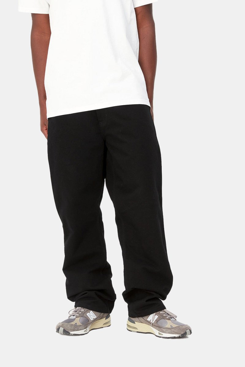 Carhartt WIP Single Knee Organic Cotton Pant (Black Rinsed) | Trousers