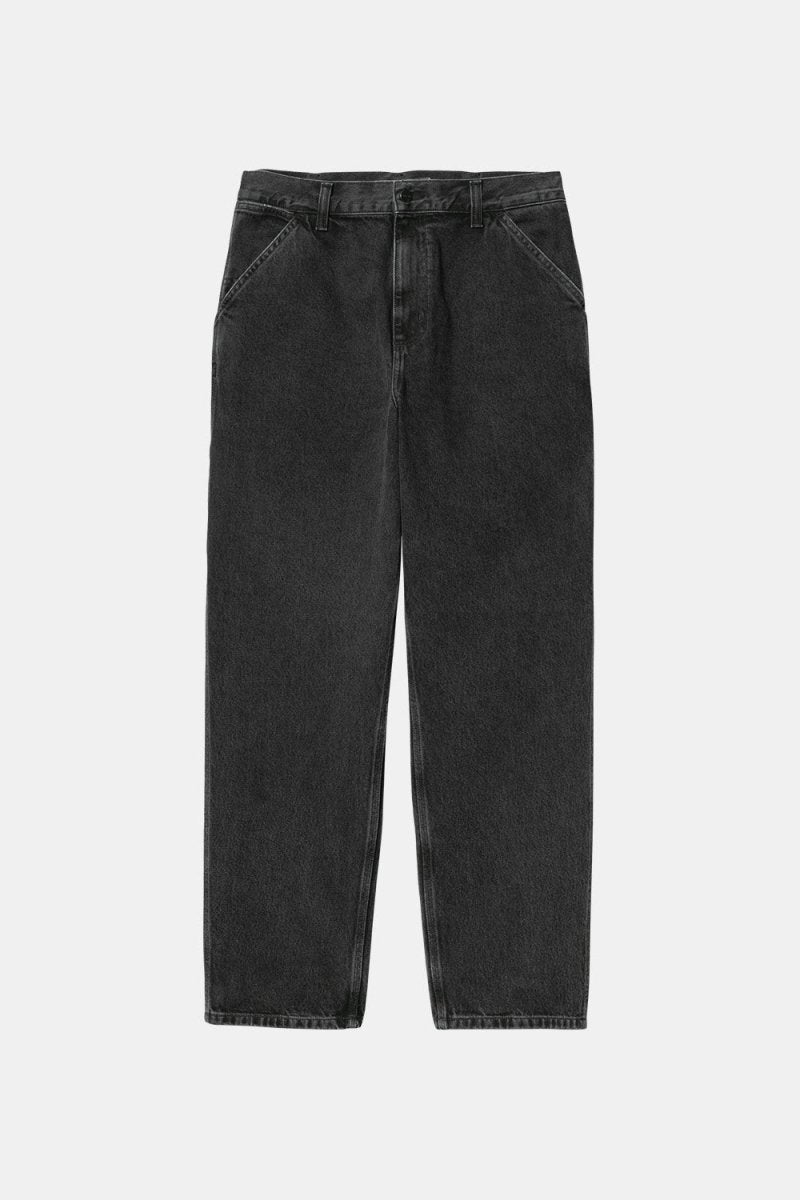 Carhartt WIP Single Knee Organic Cotton Pant (Stone Black) | Trousers