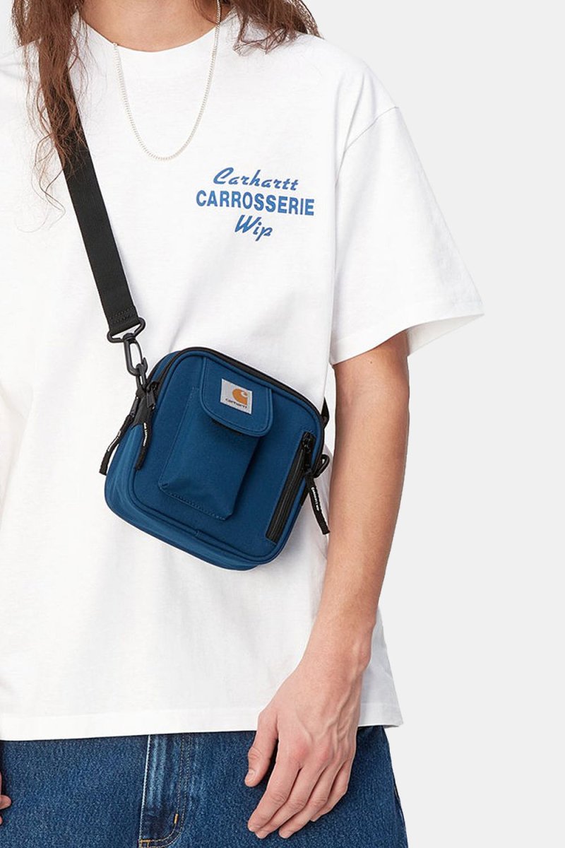 Carhartt WIP Small Essentials Recycled Side Bag (Elder Blue) | Accessories