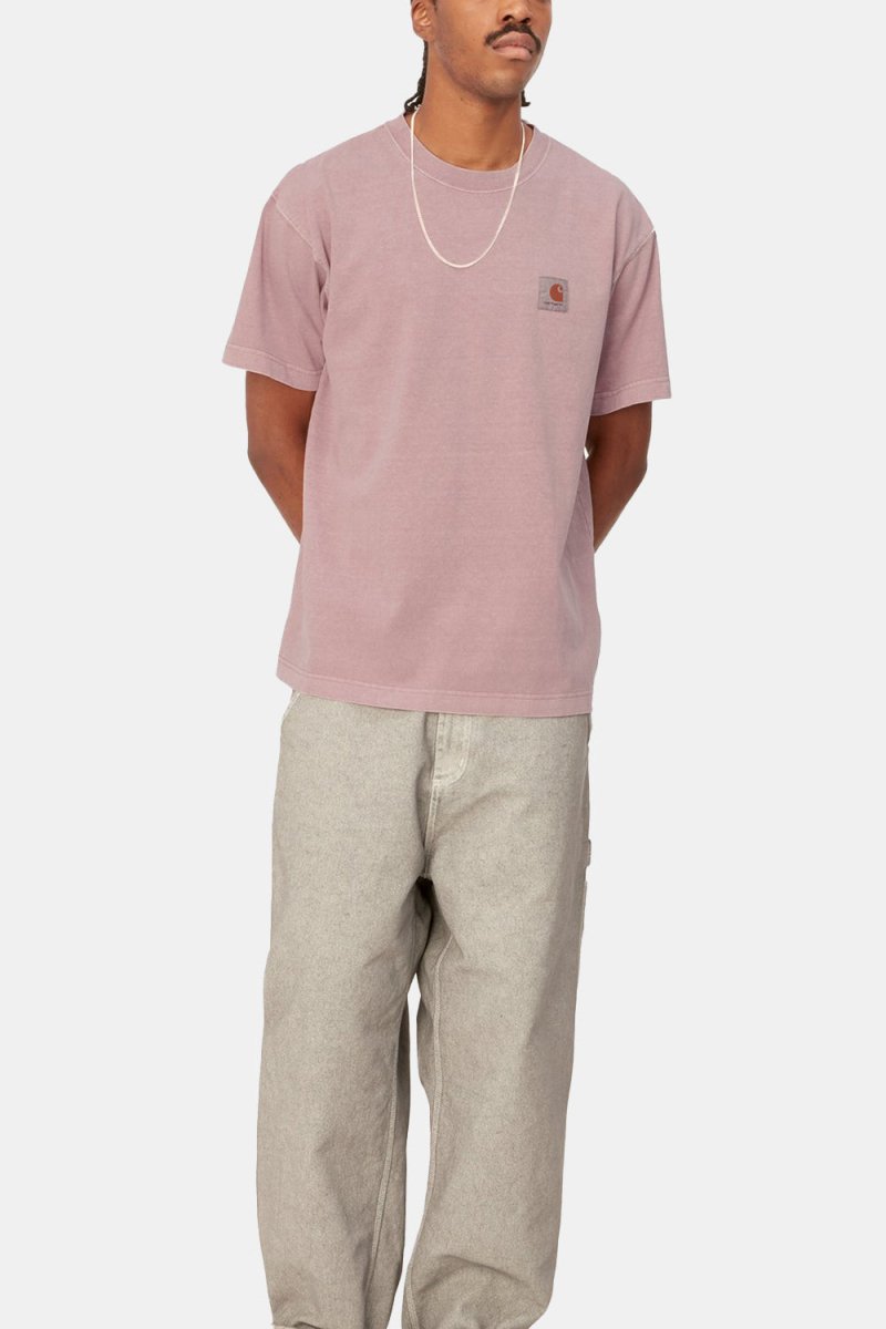 Carhartt WIP Vista Garment Dyed T-shirt (Glassy Pink) | T-Shirts