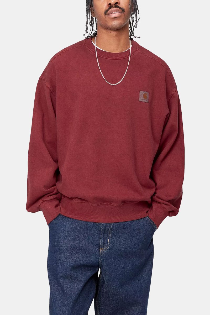 Carhartt WIP Vista Sweatshirt (Scarlet Garment - Dyed) | Sweaters