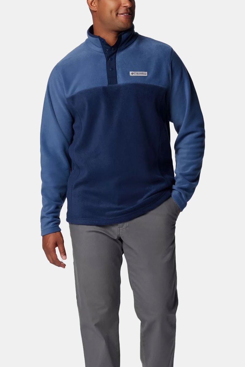 Columbia Steens Mountain™ II Half Snap Fleece (Collegiate Navy/Dark Mountain) | Sweaters