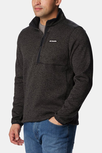 Columbia Sweater Weather Half Zip (Black Heather/Black) | Sweaters