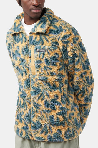 Columbia Winter Pass Print Fleece Full Zip (Light Camel Areca Print) | Sweaters