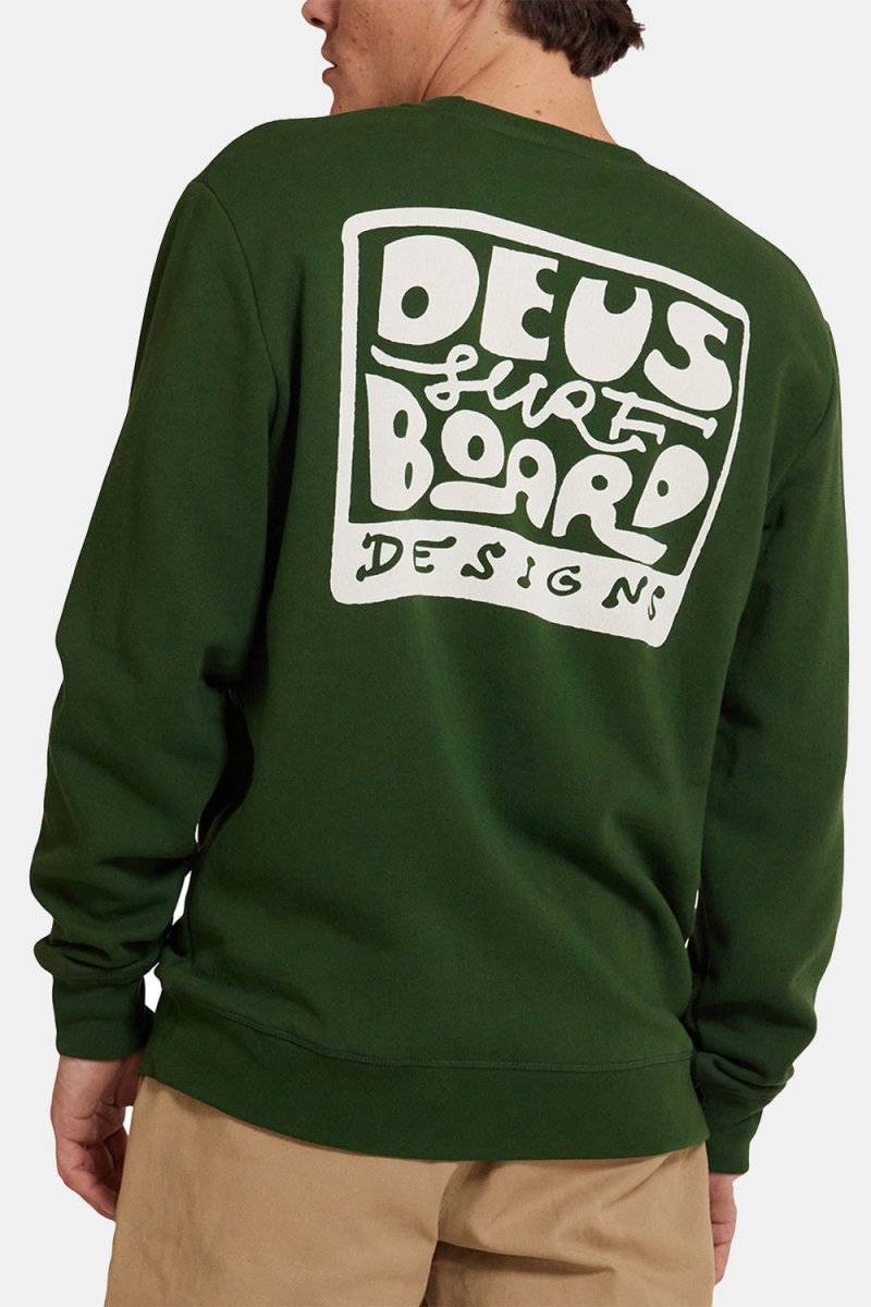 Deus Nice To See You Crew Sweatshirt (Hillside Green) | Sweaters