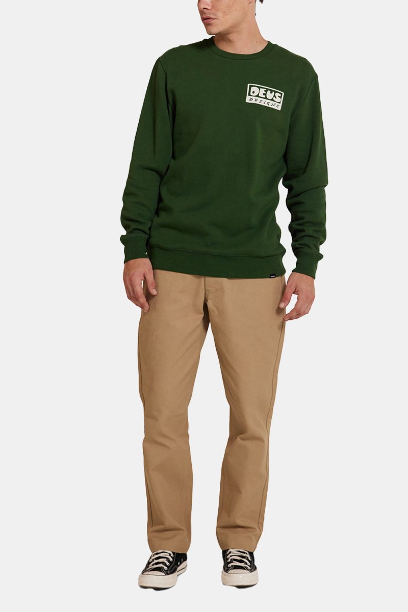 Deus Nice To See You Crew Sweatshirt (Hillside Green) | Sweaters