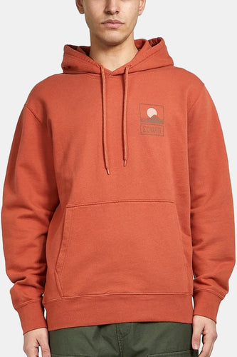 Edwin Sunset on Mount Fuji Hoodie Sweat (Baked Clay) | Sweaters