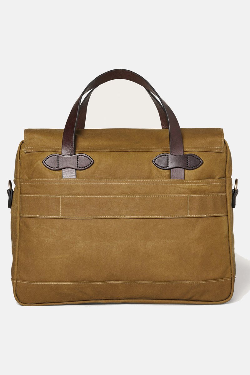 Filson 24-Hour Hour Tin Cloth Briefcase (Dark Tan) | Bags