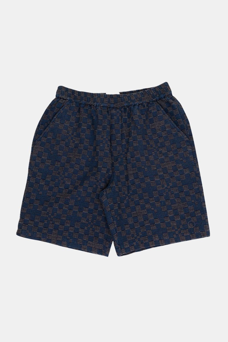 Folk Relaxed Shorts (Indigo Checkerboard) | Shirts