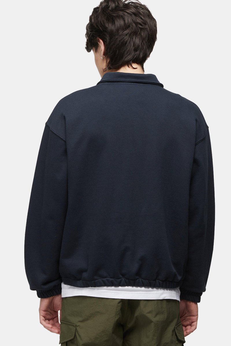 Frizmworks Banding Snap Sweatshirt (Navy) | Sweaters