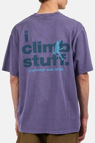 Gramicci I Climb Stuff T-Shirt (Purple Pigment) | T-Shirts