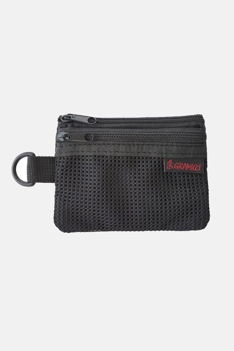 Gramicci Utility Ripstop Mesh Zip Wallet (Black) | Wallets