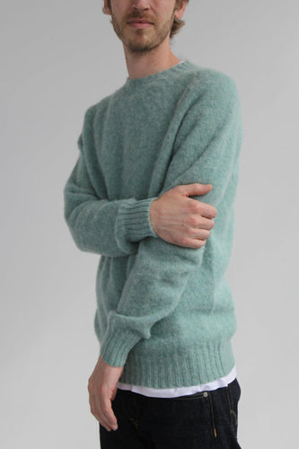 Half Dozen Super Soft Double Brushed Crew Neck (Sea Pearl) | Knitwear