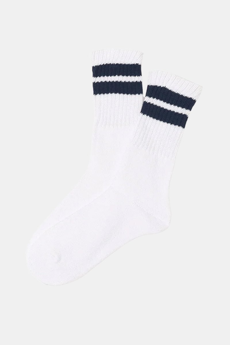 Healthknit 3 Pack 3 Line Crew Socks (Navy/Black/Grey) | Socks