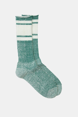 Kinari Skater Plating Crew Socks (Moss Green) | Socks