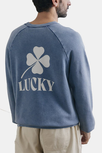 La Paz Cunha Lucky Print Sweatshirt (Blue Oceana) | Sweaters