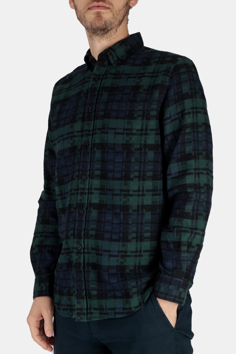 Portuguese Flannel Abstract Blackwatch ESP Shirt (Black) | Shirts