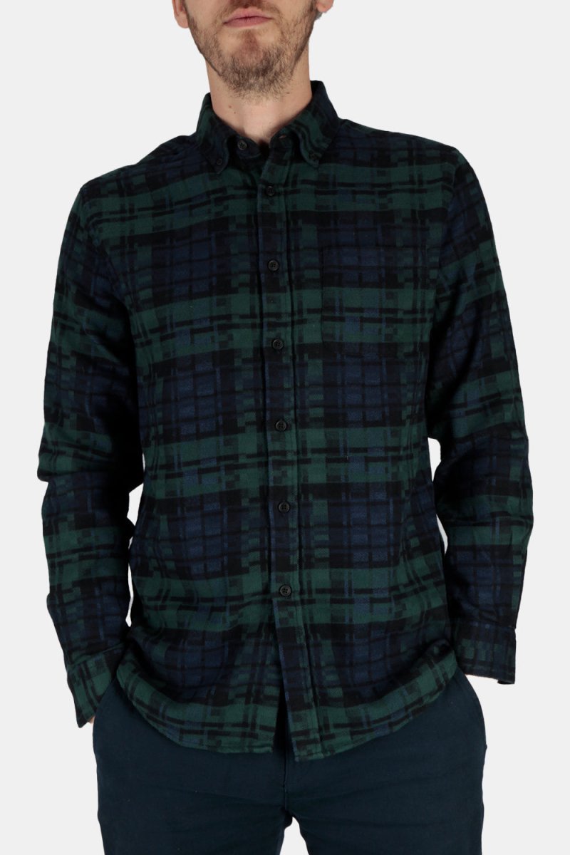 Portuguese Flannel Abstract Blackwatch ESP Shirt (Black) | Shirts