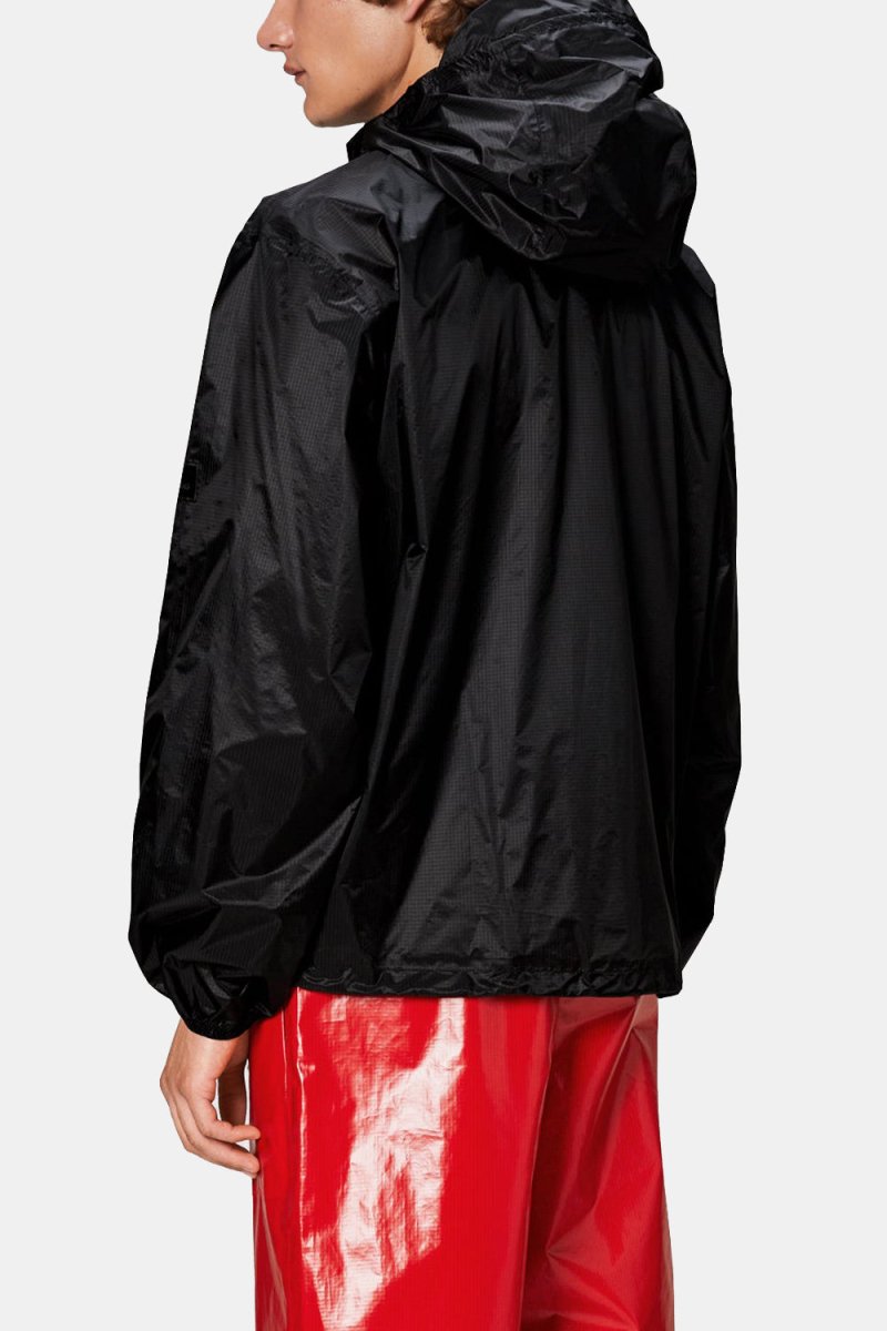 Rains black raincoat best sale