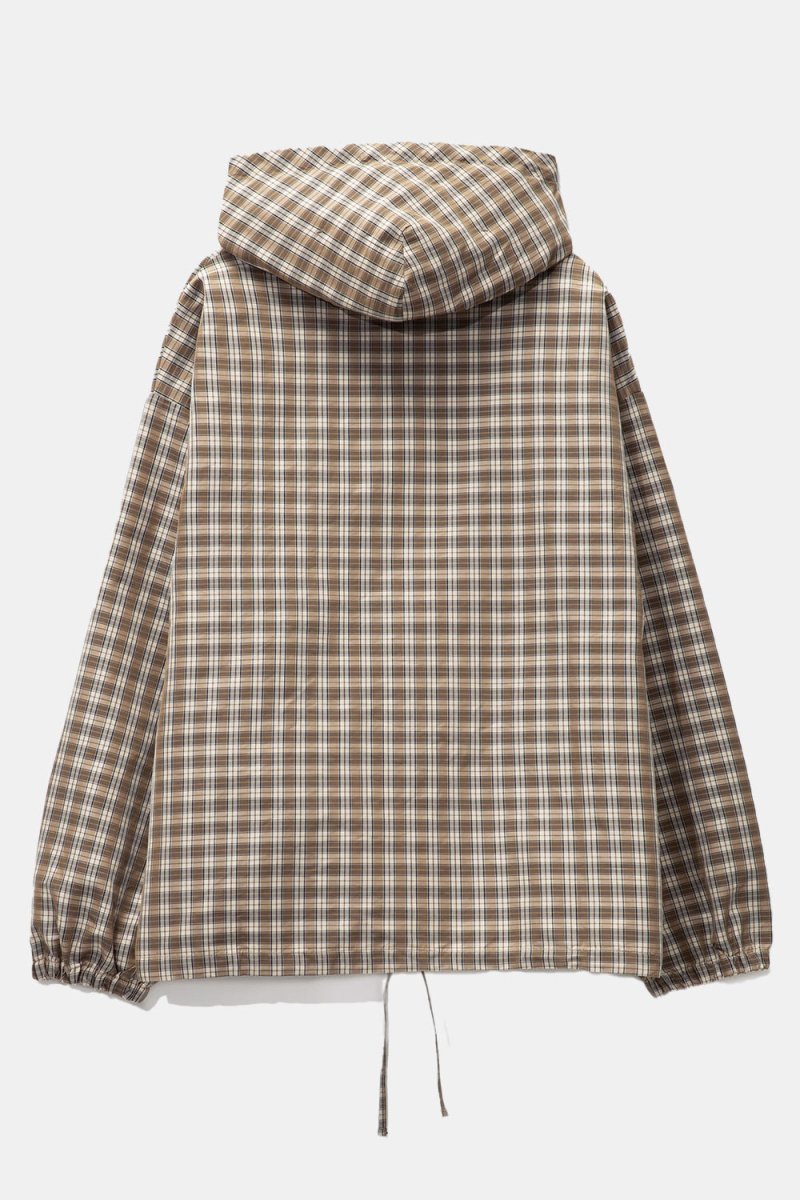 Umbro Masked Hood Plaid Shirt (Brown Beige) | Shirts