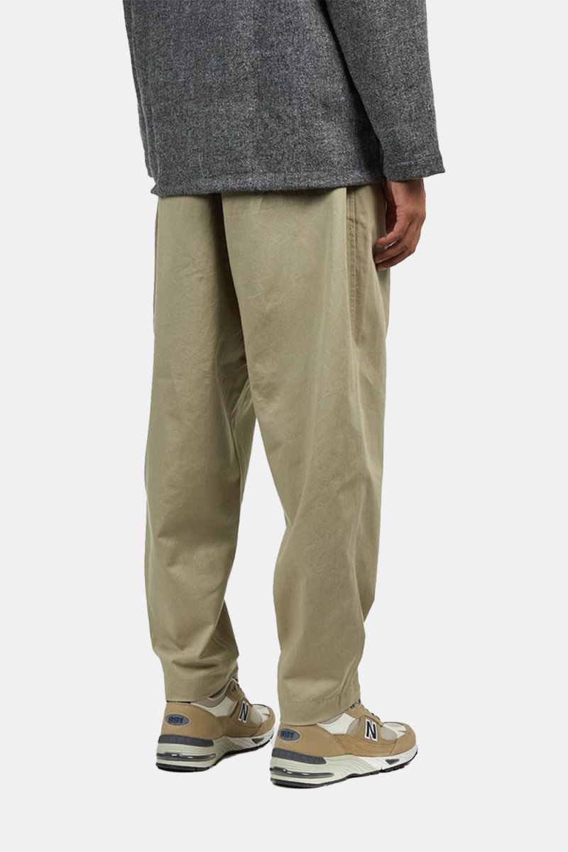 Universal Works Pleated Track Pant (Stone) | Trousers